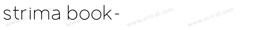 strima book字体转换